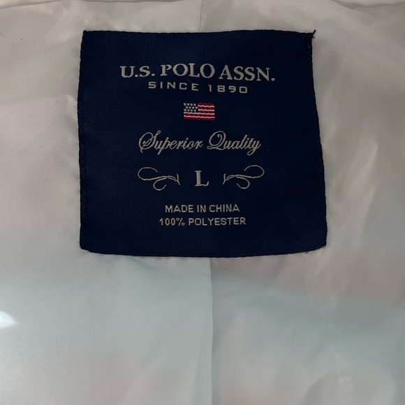 US Polo Association White Hooded jacket size large - Picture 4 of 6
